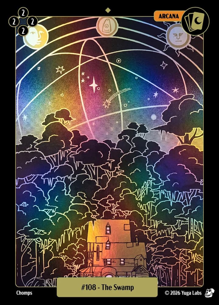#108 The Swamp foil card art